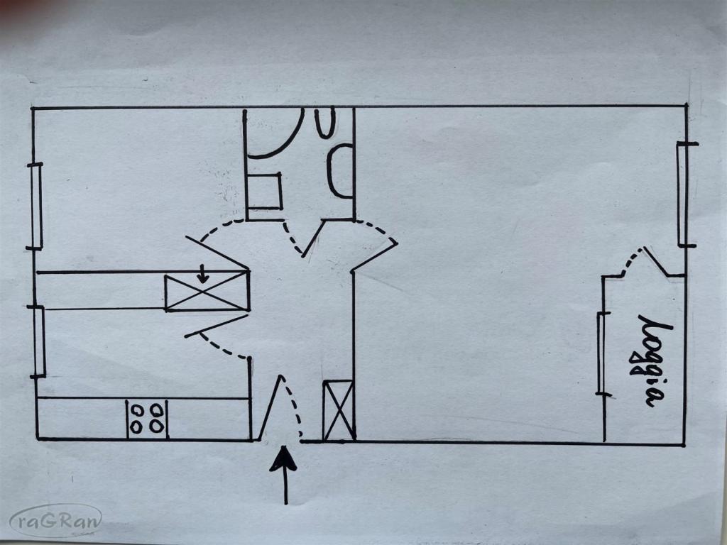 Nieumeblowane, dwustronne, dwupokojowe z loggią - zdjęcie 13