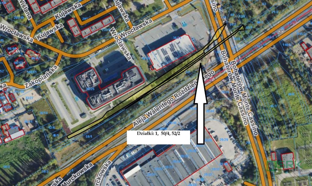 Działka inwestycyjna 3546 m², Katowice, Bohaterów Monte Cassino - zdjęcie 1