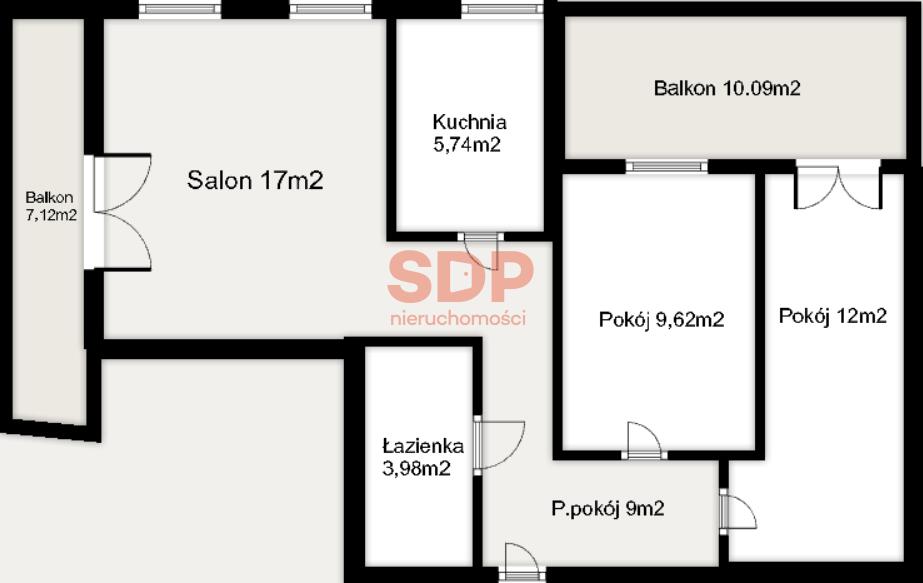 Mieszkanie 56&nbsp;m², Wrocław, Życzliwa - zdjęcie 13