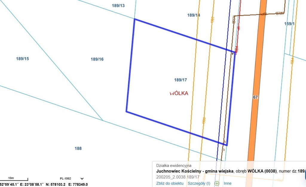 Działka budowlana 922 m², Wólka - zdjęcie 12