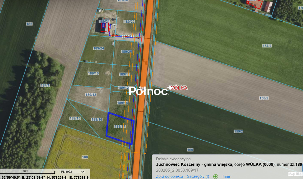 Działka budowlana 922 m², Wólka - zdjęcie 11