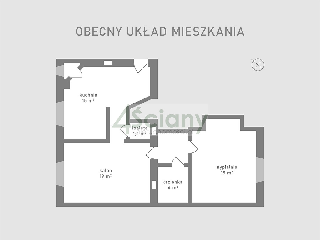 Mieszkanie 63,42 m², Warszawa, Praga-Północ, Targowa - zdjęcie 2