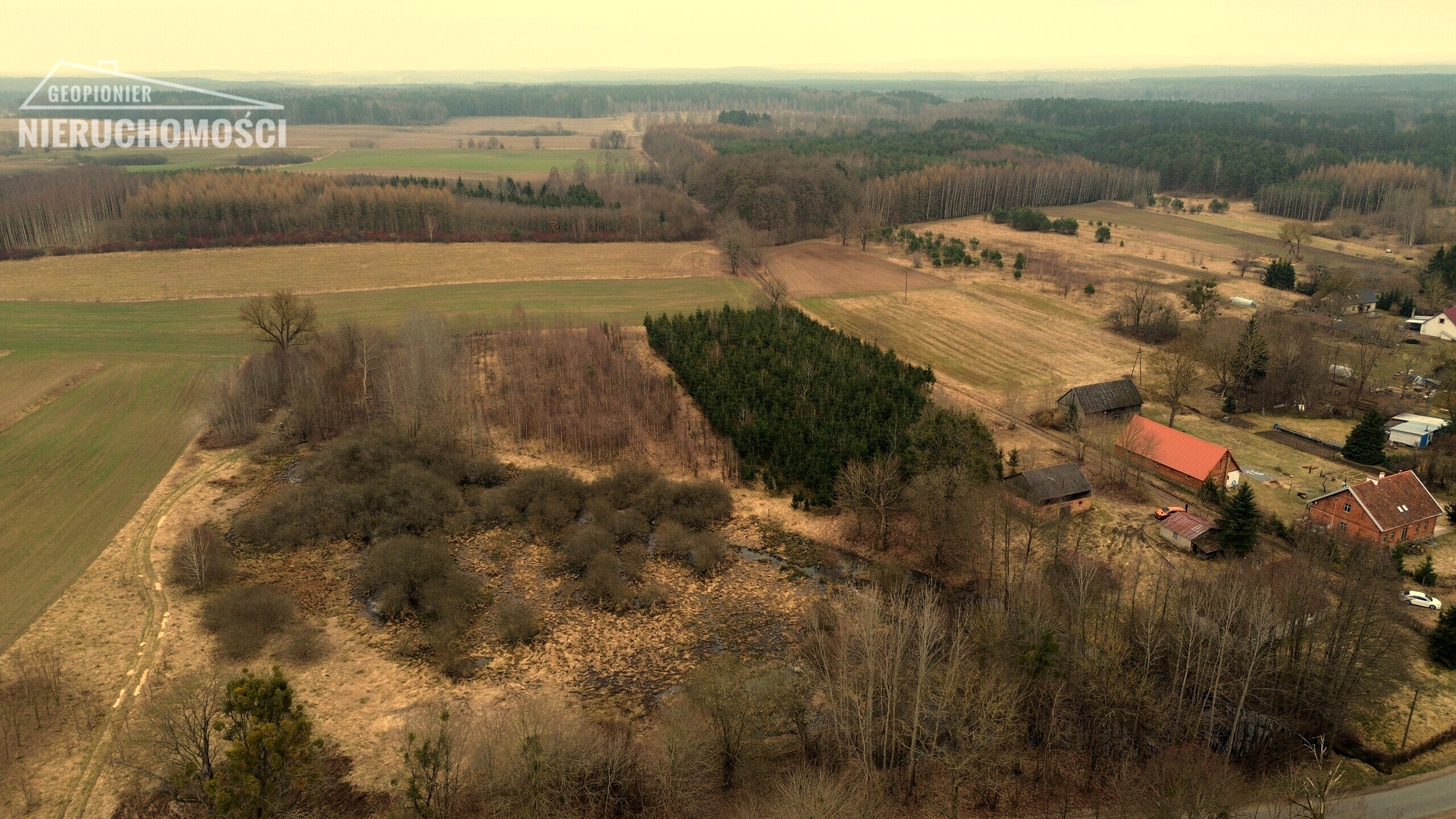 Siedlisko - Boguszewo gmina Miłomłyn, powiat ostródzki, na skraju wsi zabudowana działka gruntu o pow. 1,1754 ha - zdjęcie 11