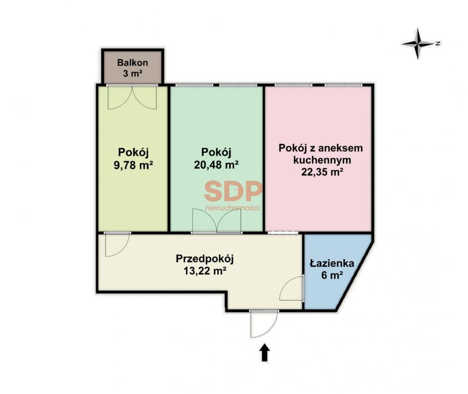 Mieszkanie 72&nbsp;m², Wrocław, Św. Wincentego - zdjęcie 14