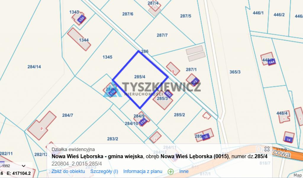 Atrakcyjna działka w Nowej Wsi Lęborskiej 1529 m2 - zdjęcie 4