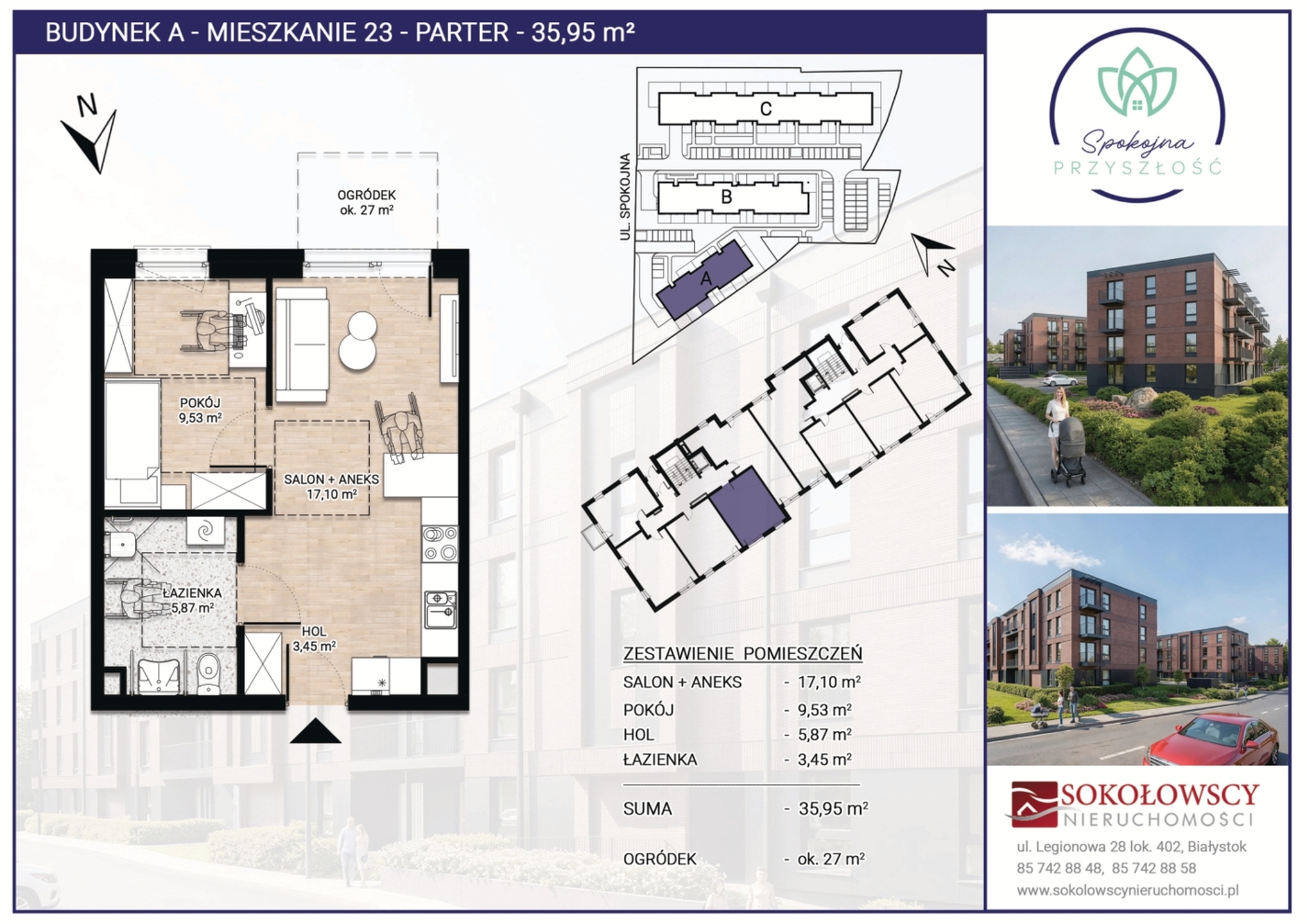 Nowa Inwestycja *Spokojna Przyszłość* 39,37 m2, 2 pokoje, winda - zdjęcie 5