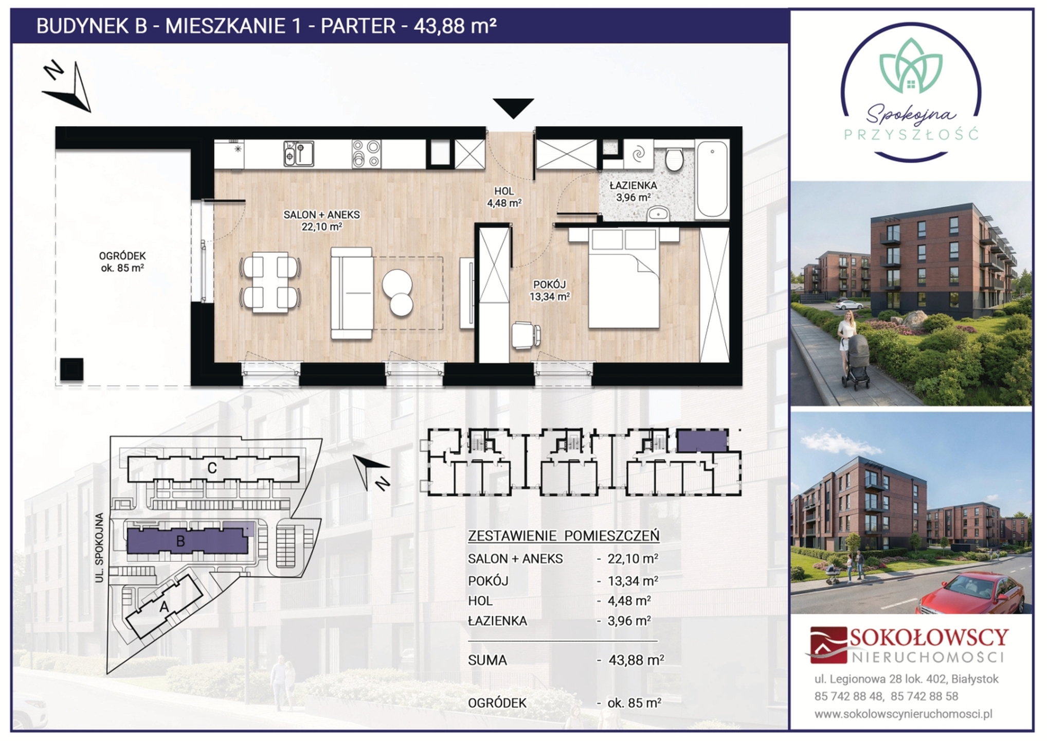 Nowa Inwestycja *Spokojna Przyszłość* 39,37 m2, 2 pokoje, winda - zdjęcie 7