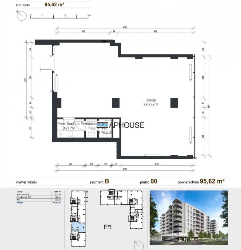Lokal usługowy do wynajęcia, 95 m², Kraków - zdjęcie 1