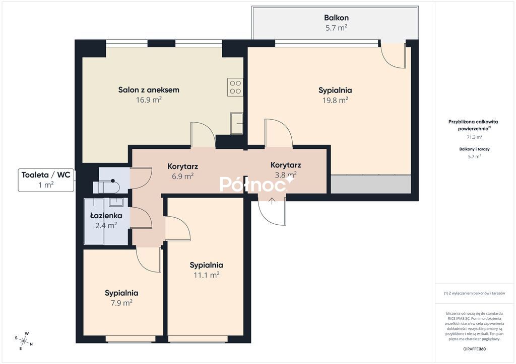 Mieszkanie 72,1&nbsp;m², Białystok - zdjęcie 18