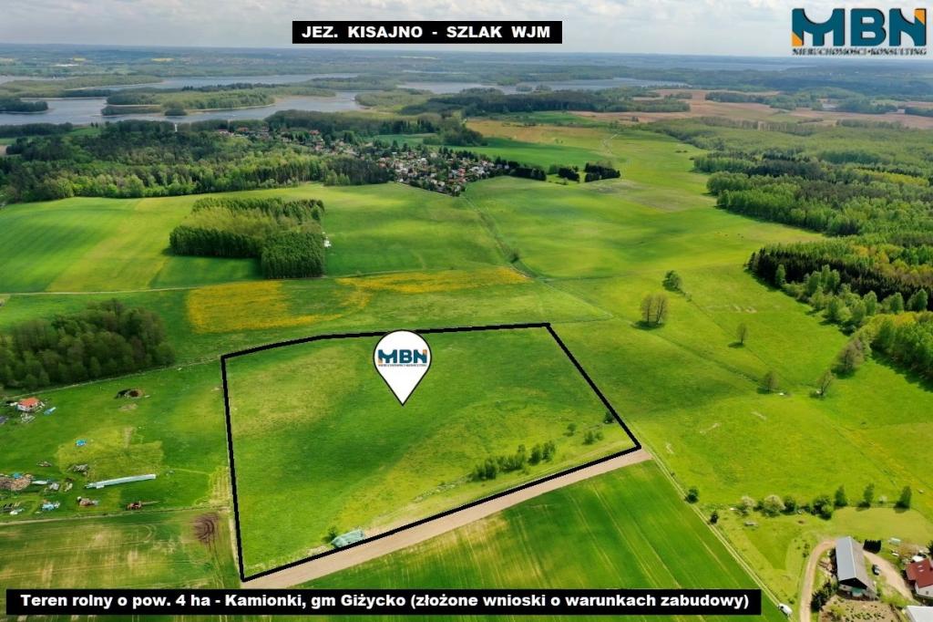 Działka gospodarstwo 4,00&nbsp;ha, Kamionki - zdjęcie 1