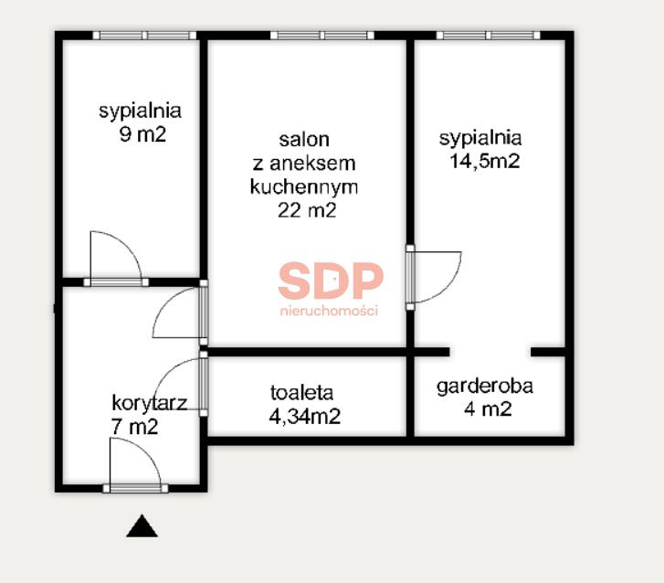 Mieszkanie 60&nbsp;m², Wrocław, Stare Miasto, Gwarna - zdjęcie 19