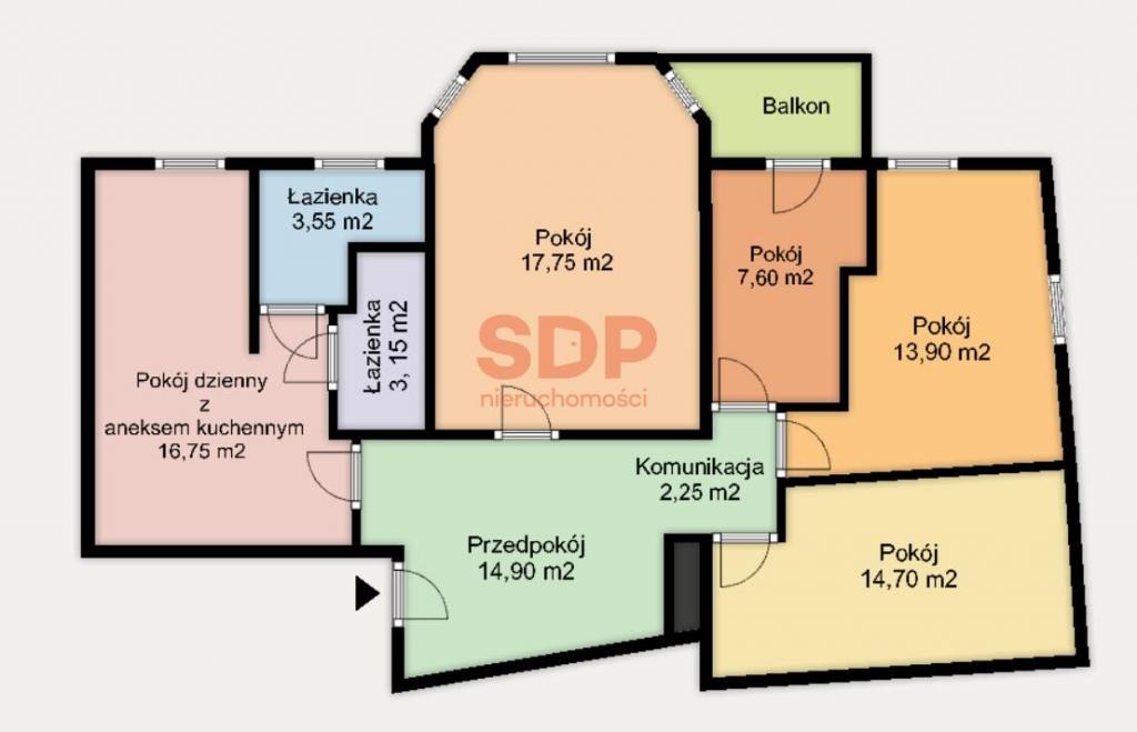 Mieszkanie 96&nbsp;m², Wrocław, Śródmieście, Żeromskiego - zdjęcie 17