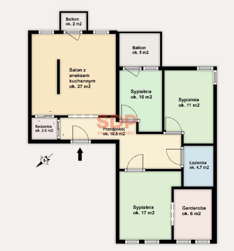 Mieszkanie 88&nbsp;m², Wrocław, Krzyki, Skwierzyńska - zdjęcie 18