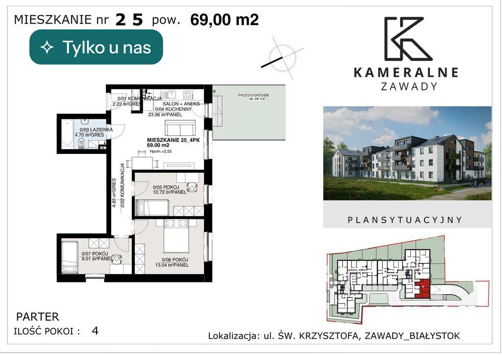 Mieszkanie 69 m², Białystok - zdjęcie 1