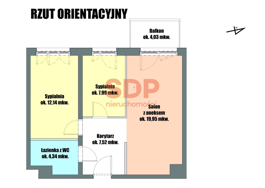 Mieszkanie 52 m², Wrocław, Nowodworska - zdjęcie 4
