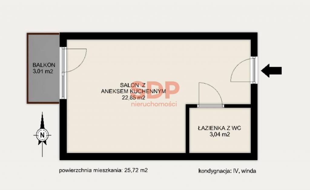 Mieszkanie 25&nbsp;m², Łódź, Lipowa - zdjęcie 7