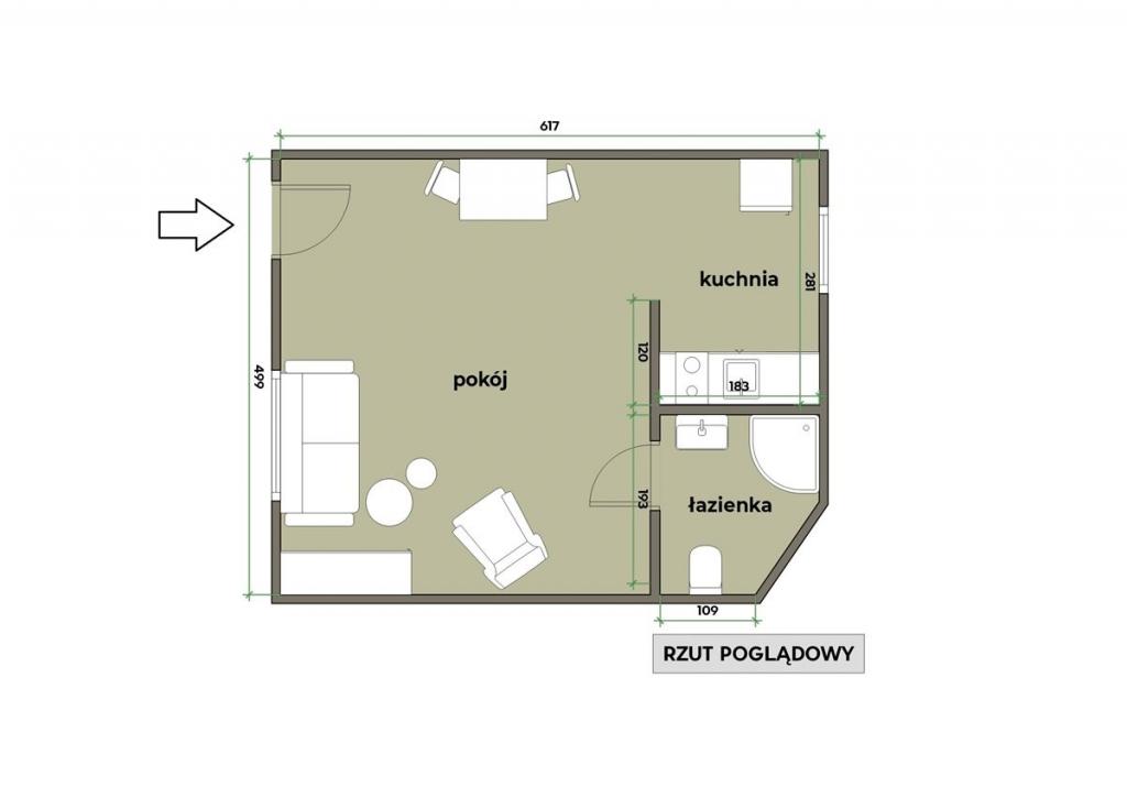 Mieszkanie 30&nbsp;m², Kraków, Jana Kochanowskiego - zdjęcie 3
