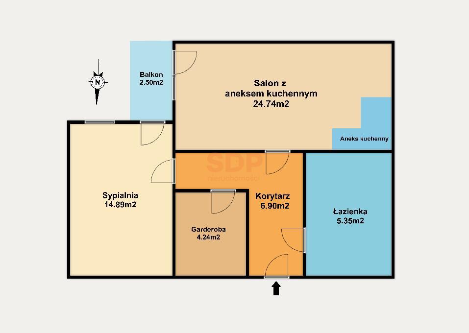 Mieszkanie 56&nbsp;m², Wrocław, Babiego Lata - zdjęcie 8