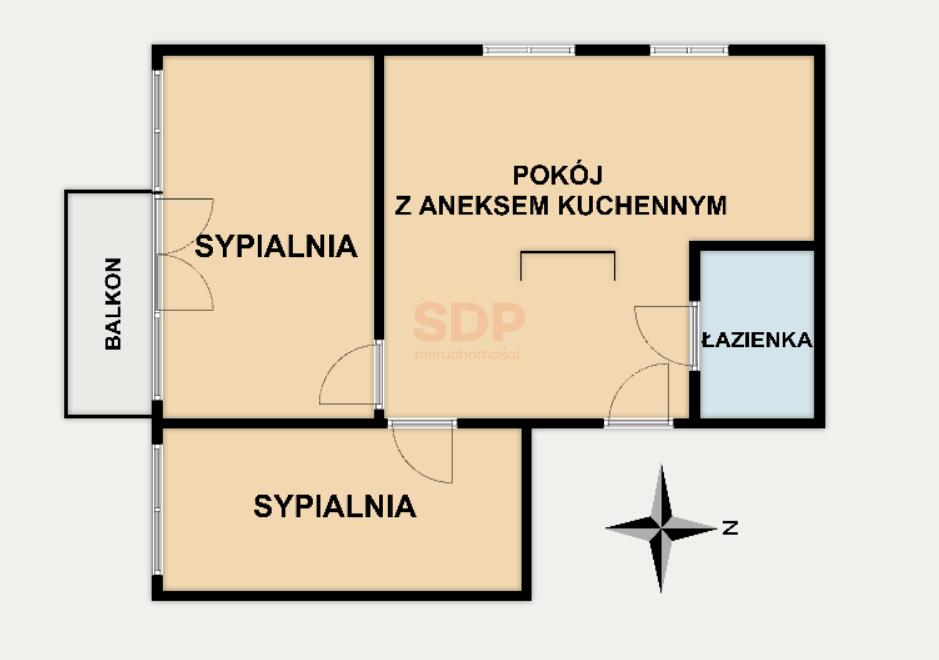 Mieszkanie 56&nbsp;m², Wrocław, Stare Miasto, Frycza Modrzewskiego Andrzeja - zdjęcie 16