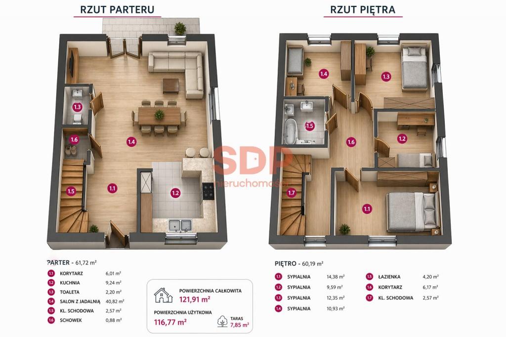 Dom 121 m², Brzezina, Polna - zdjęcie 5