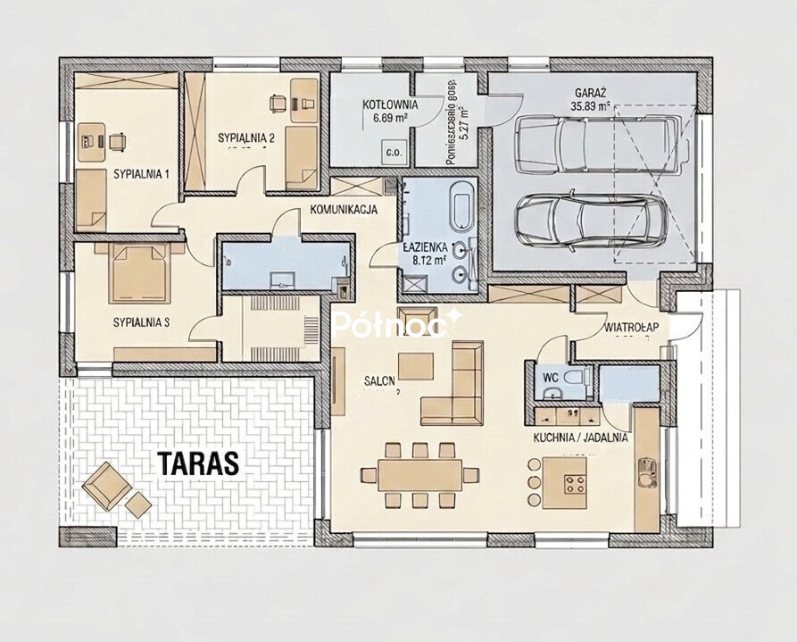 Działka budowlana 1286&nbsp;m², Ignatki, Spokojna - zdjęcie 5