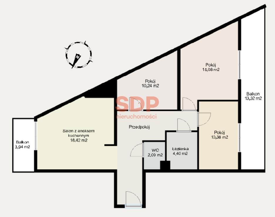 Mieszkanie 75&nbsp;m², Wrocław, Stare Miasto, Długa - zdjęcie 15