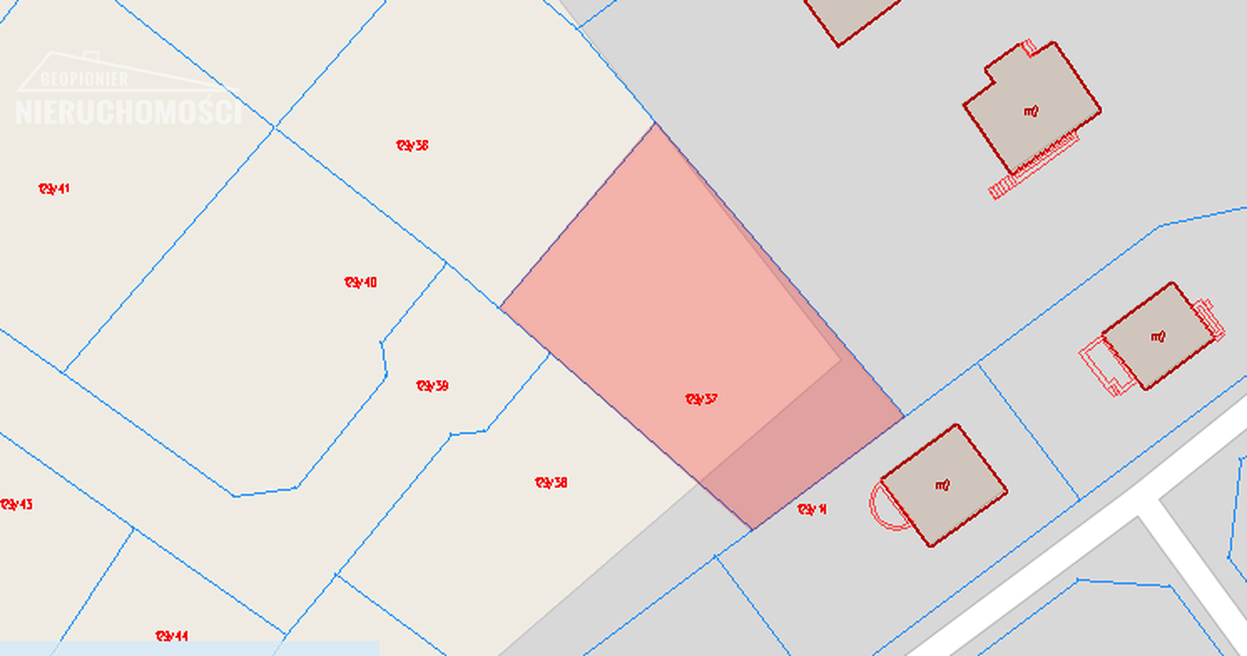 Ostróda - Lubajny, dzoałka budowlana 1060 m2, cena 110 000 PLN - zdjęcie 2