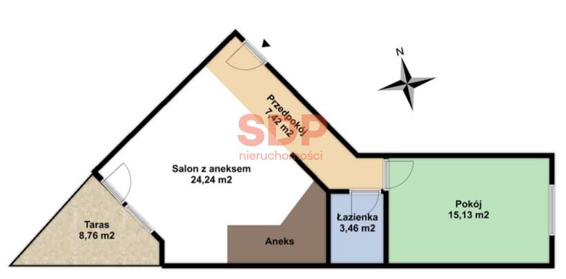 Mieszkanie 50 m², Wrocław, Krzyki, gen. Stanisława Maczka - zdjęcie 2
