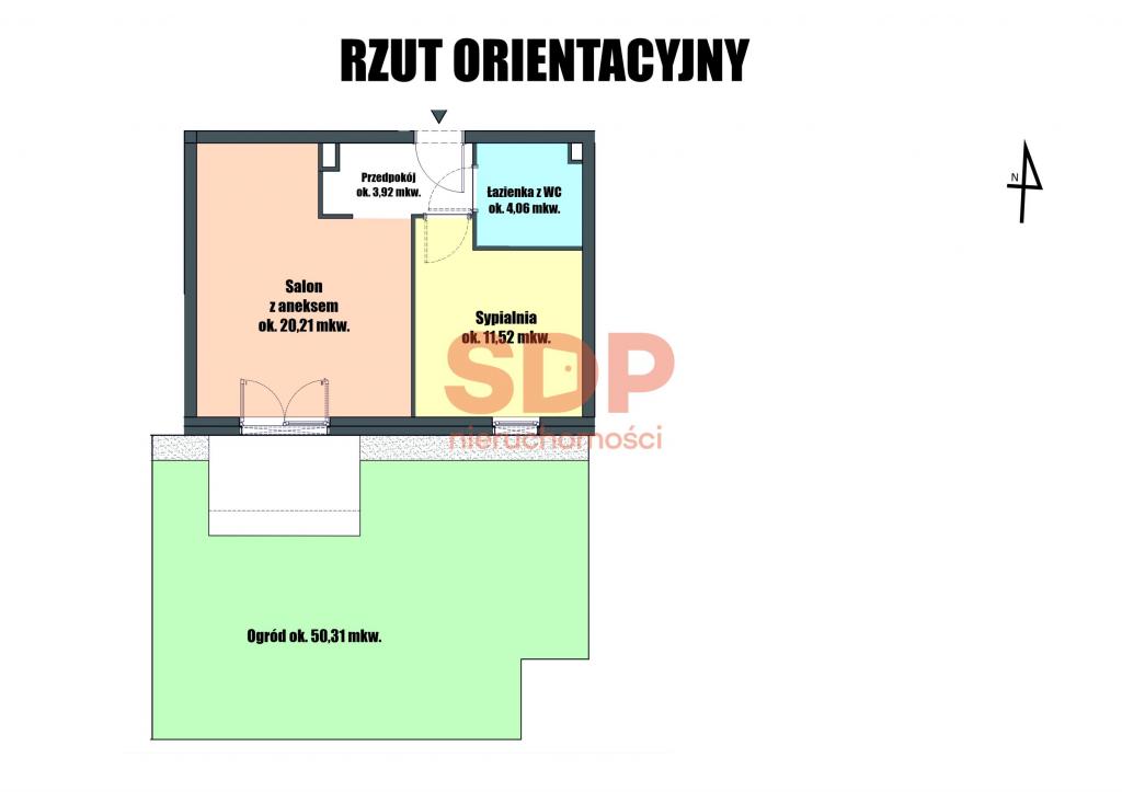 Mieszkanie 39&nbsp;m², Święta Katarzyna, Żernicka - zdjęcie 4