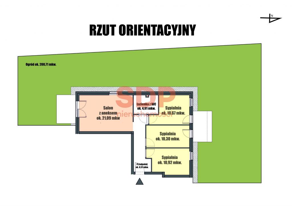 Mieszkanie 66&nbsp;m², Święta Katarzyna, Żernicka - zdjęcie 8