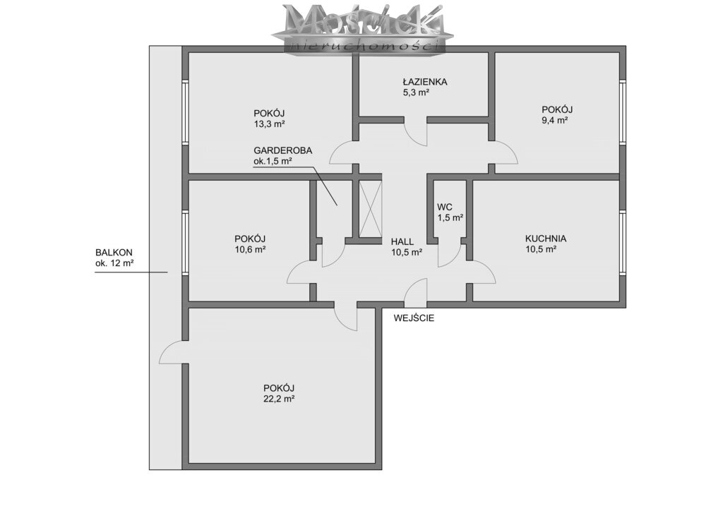 WILANÓW 85 m² 4 ODDZIELNE POKOJE BLISKO PAŁACU - zdjęcie 3