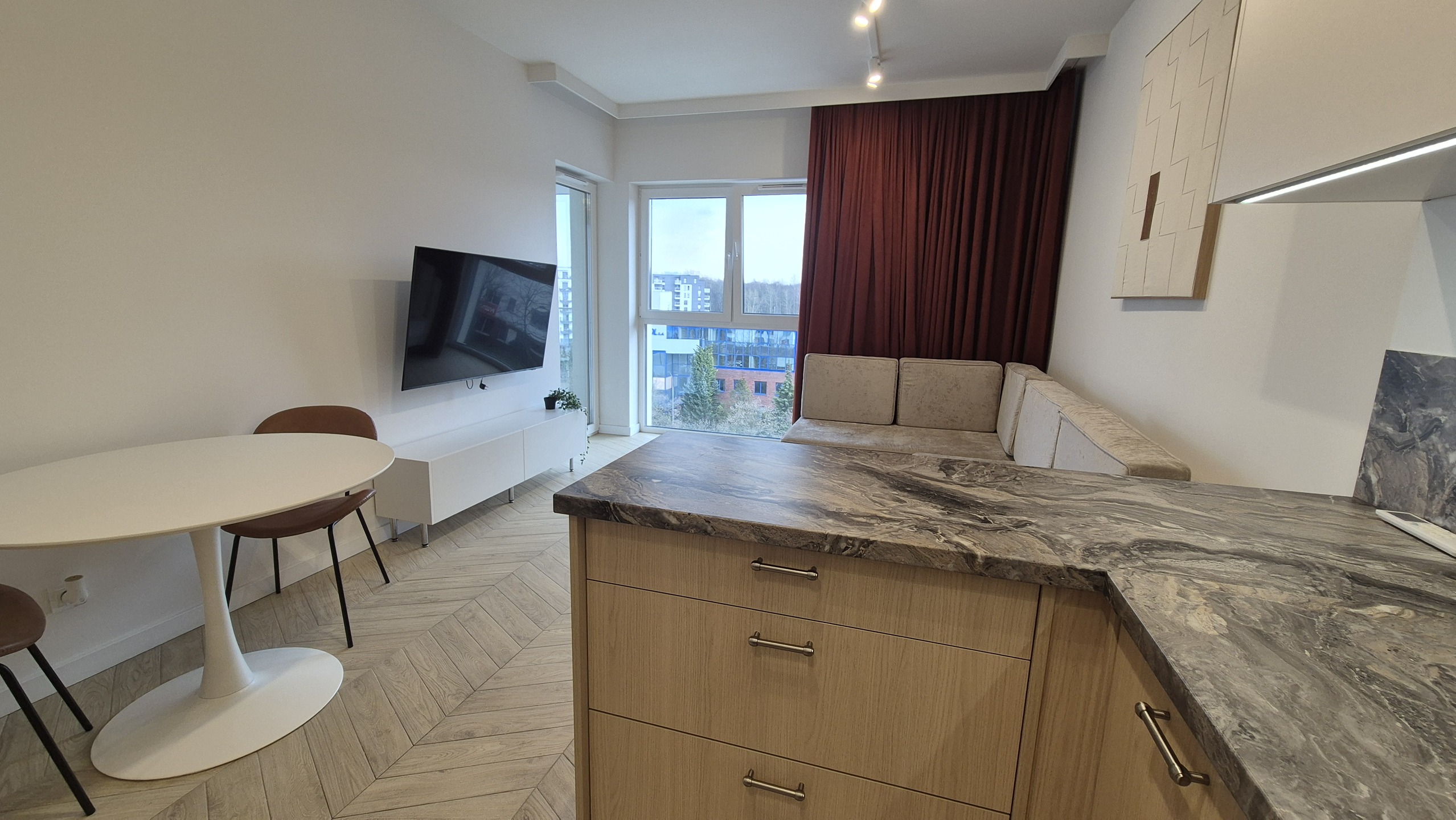 Lux apartament klimatyzacja unikatowy projekt 2 pok garderoba taras komórka lokatorska garaż podziemny os zamknięte Brynów Rzepakowa Dobrynów - zdjęcie 4