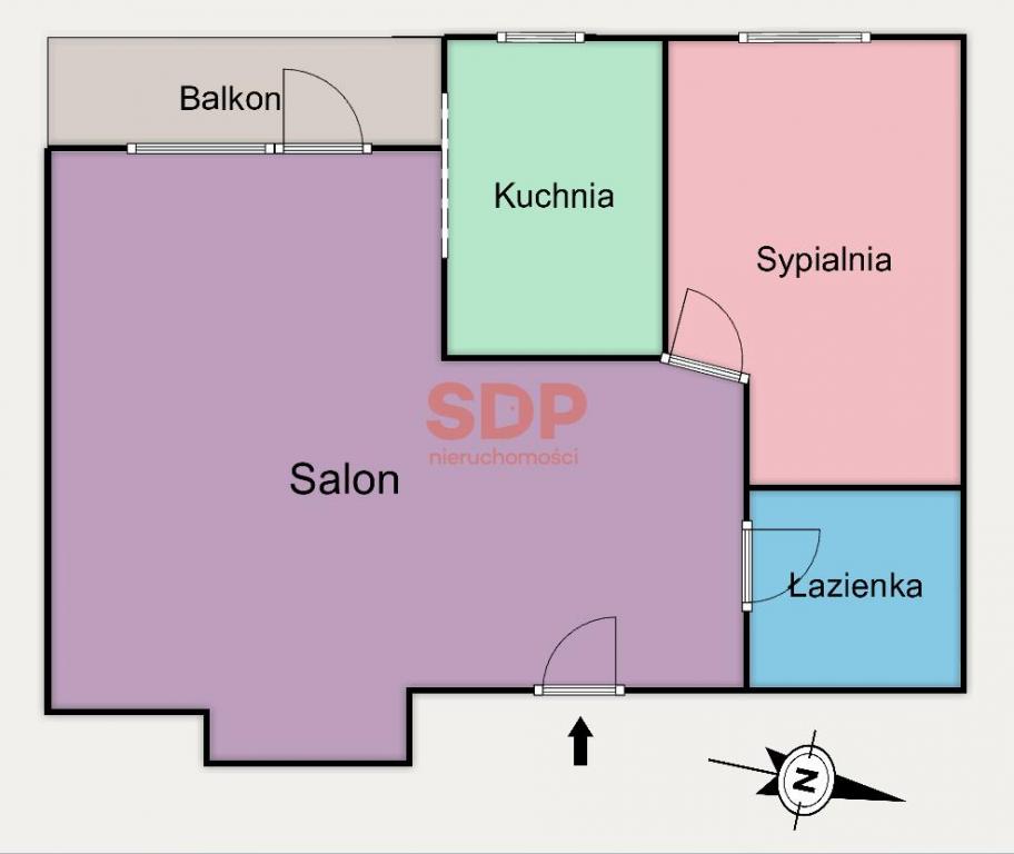 Mieszkanie 43&nbsp;m², Łódź, Piotrkowska - zdjęcie 7
