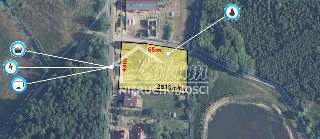Działka budowlana 2638&nbsp;m², Recz, Leśna - zdjęcie 1