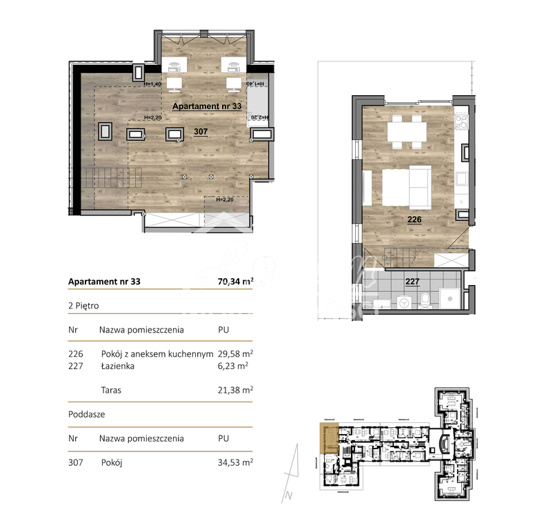 Mieszkanie 70,34&nbsp;m², Szczecin, Dąbie, Racławicka - zdjęcie 1