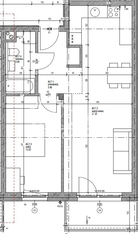 Mieszkanie 49,49&nbsp;m², Mierzyn - zdjęcie 1