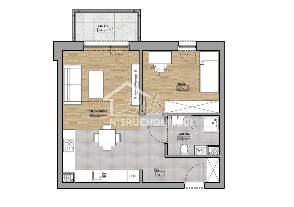 Mieszkanie 45,32&nbsp;m², Kamień Pomorski, Wojska Polskiego - zdjęcie 10