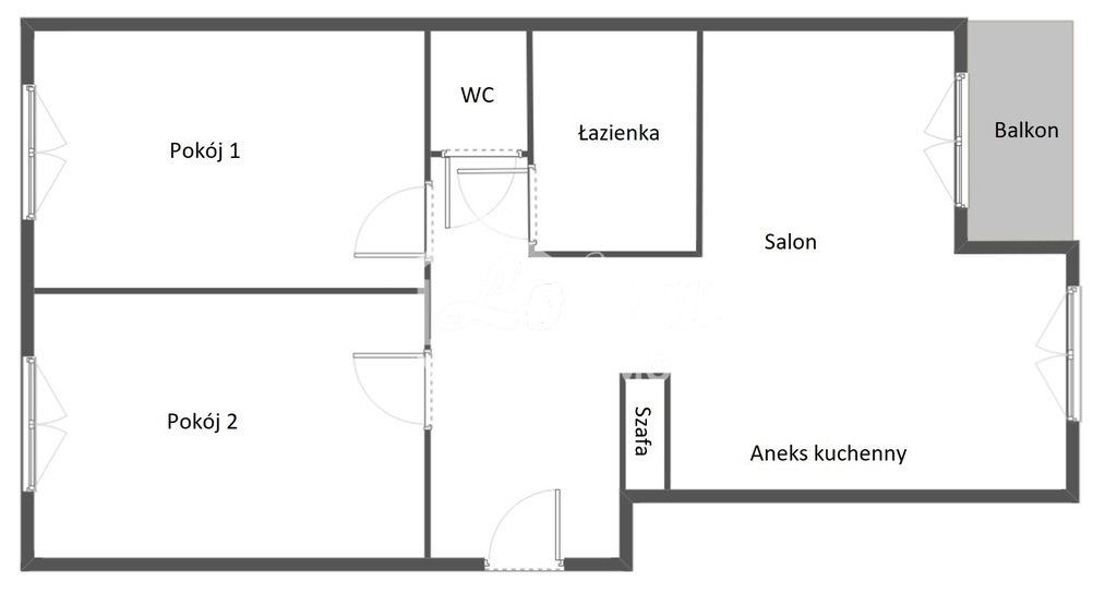 Mieszkanie 58,93&nbsp;m², Szczecin - zdjęcie 6