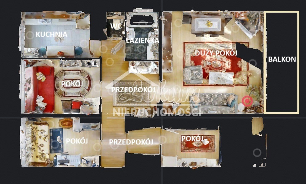 Mieszkanie 74&nbsp;m², Szczecin, Bukowe-Klęskowo, Fioletowa - zdjęcie 2