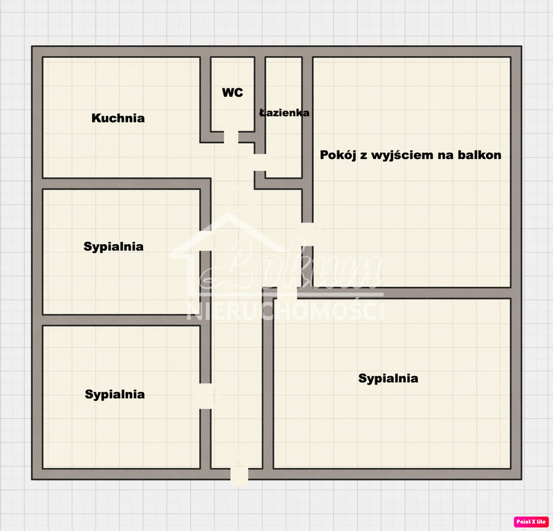 Mieszkanie 63,6&nbsp;m², Szczecin, Zdroje, Walecznych - zdjęcie 1