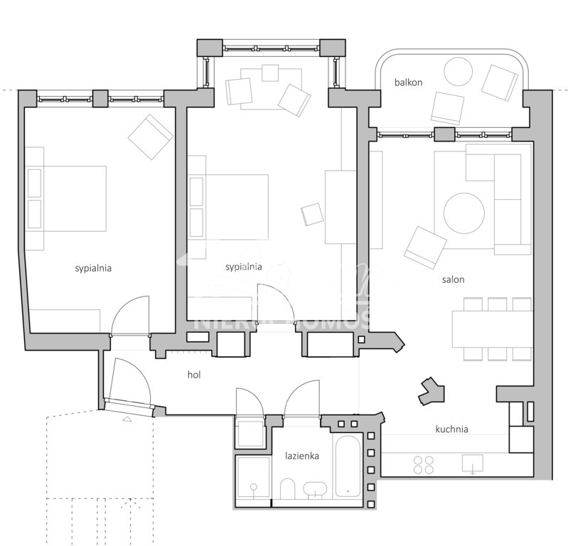 Mieszkanie 97&nbsp;m², Szczecin, Śródmieście, Kapitańska - zdjęcie 19