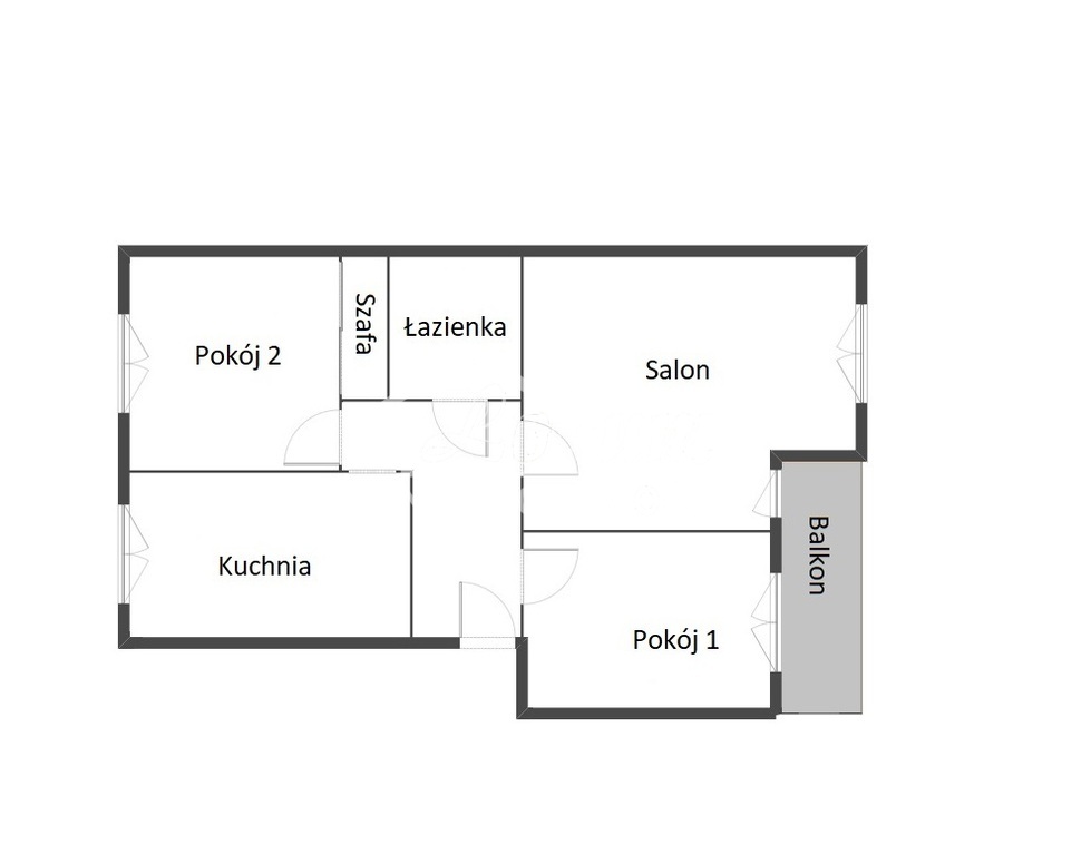 Mieszkanie 59,65&nbsp;m², Szczecin - zdjęcie 14