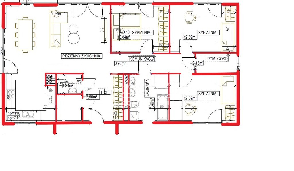 Dom 104,8&nbsp;m², Modrzewie - zdjęcie 6