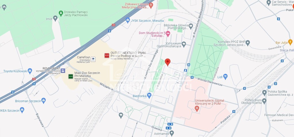 Mieszkanie 48&nbsp;m², Szczecin, Pomorzany, Aleja Powstańców Wielkopolskich - zdjęcie 16