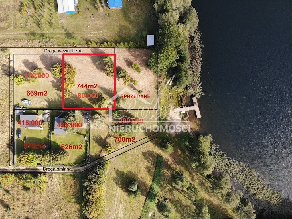 Działka budowlana 744&nbsp;m², Objezierze - zdjęcie 1