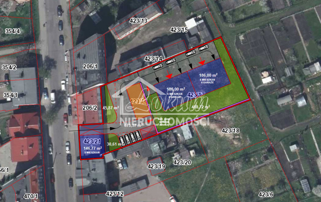 Działka inwestycyjna 1806&nbsp;m², Stargard, Wojska Polskiego - zdjęcie 1