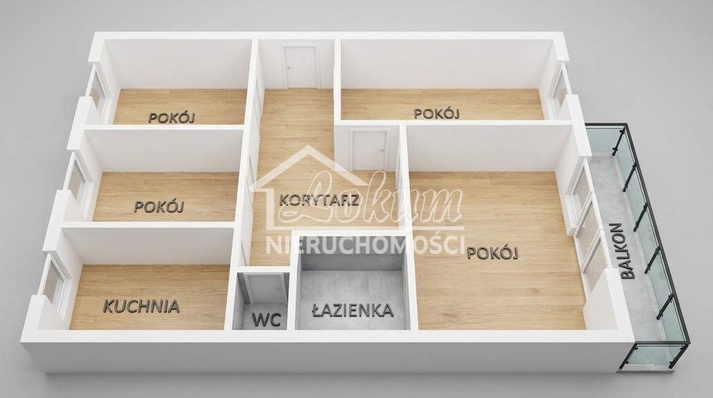 Mieszkanie 63,6&nbsp;m², Szczecin, Prawobrzeże, Aleksandra Kostki Napierskiego - zdjęcie 2