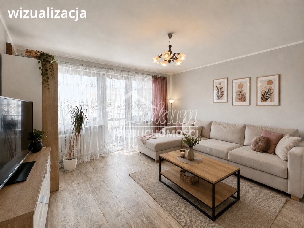Mieszkanie 52,3&nbsp;m², Szczecin, Zawadzkiego-Klonowica, Władysława Szafera - zdjęcie 1