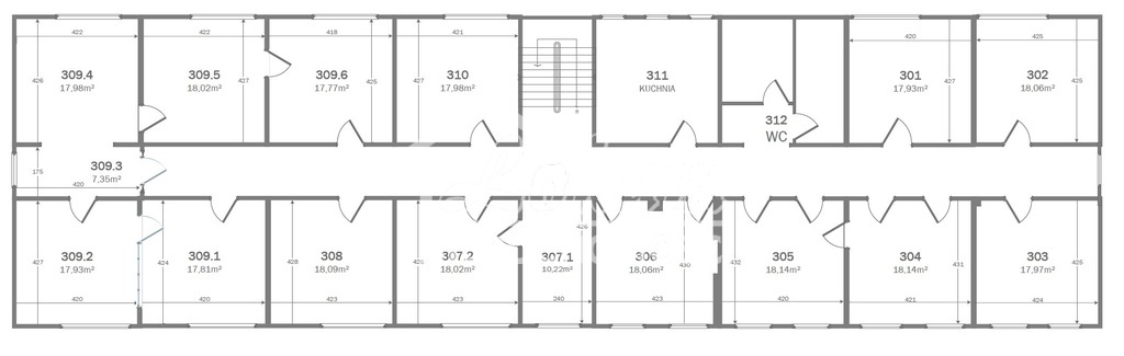 Lokal biurowy do wynajęcia, 96,79&nbsp;m², Szczecin, Pomorzany, Smolańska - zdjęcie 11