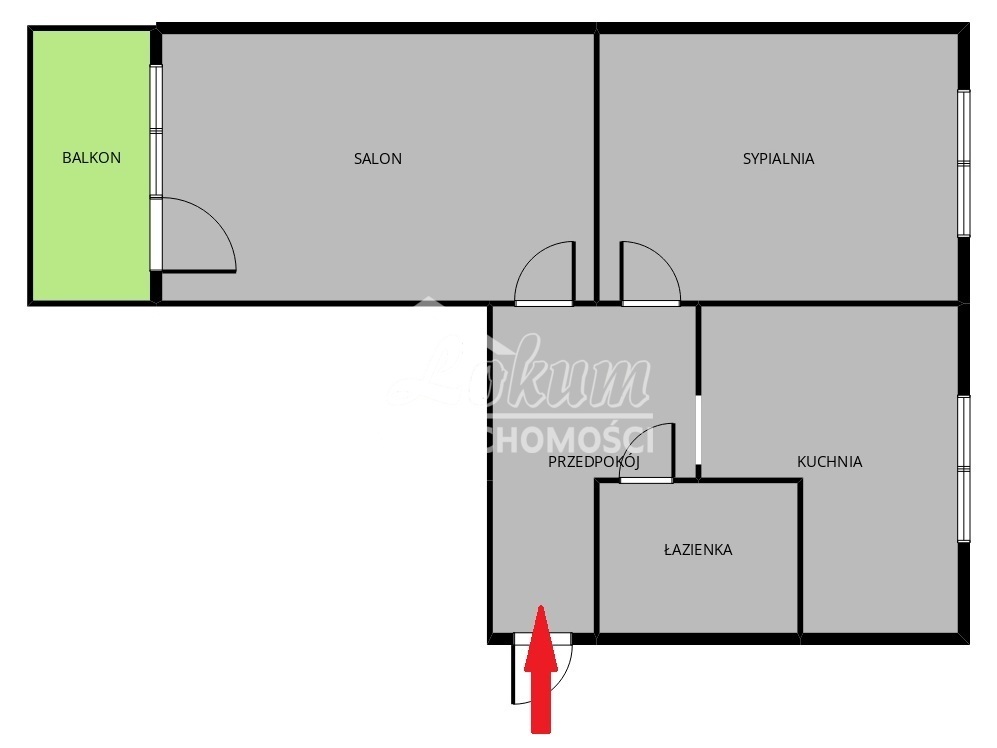 Mieszkanie 49,5&nbsp;m², Szczecin, Centrum, Mariana Langiewicza - zdjęcie 5
